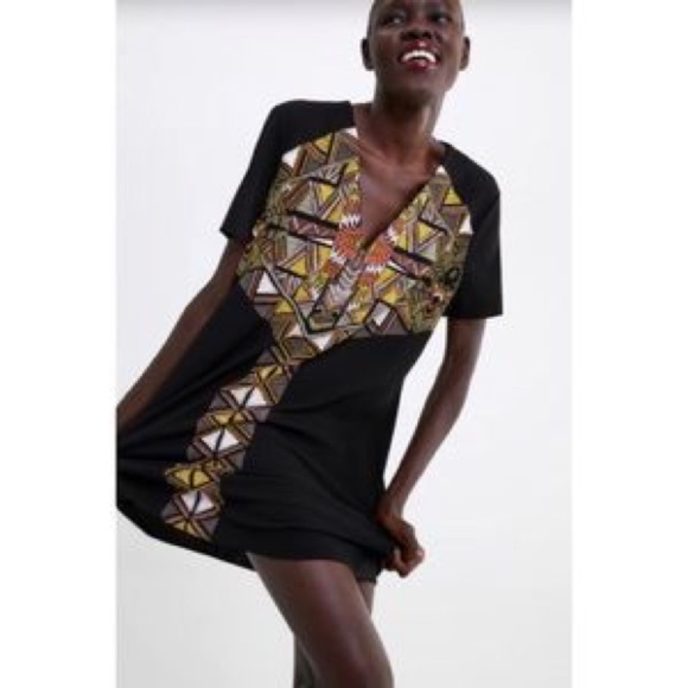 Zara Tribal Dress Sz S